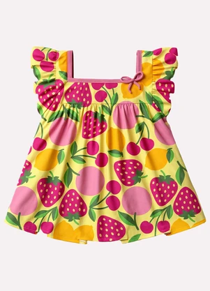 Kyly - Conjunto Infantil Menina Frutas Amarelo - KYLY