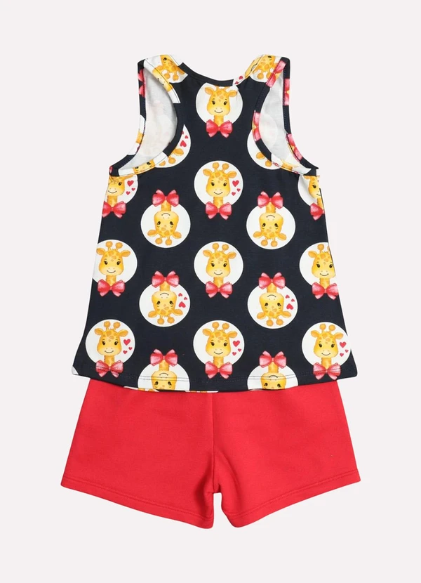 Kyly - Conjunto Infantil Menina Girafa Azul 3