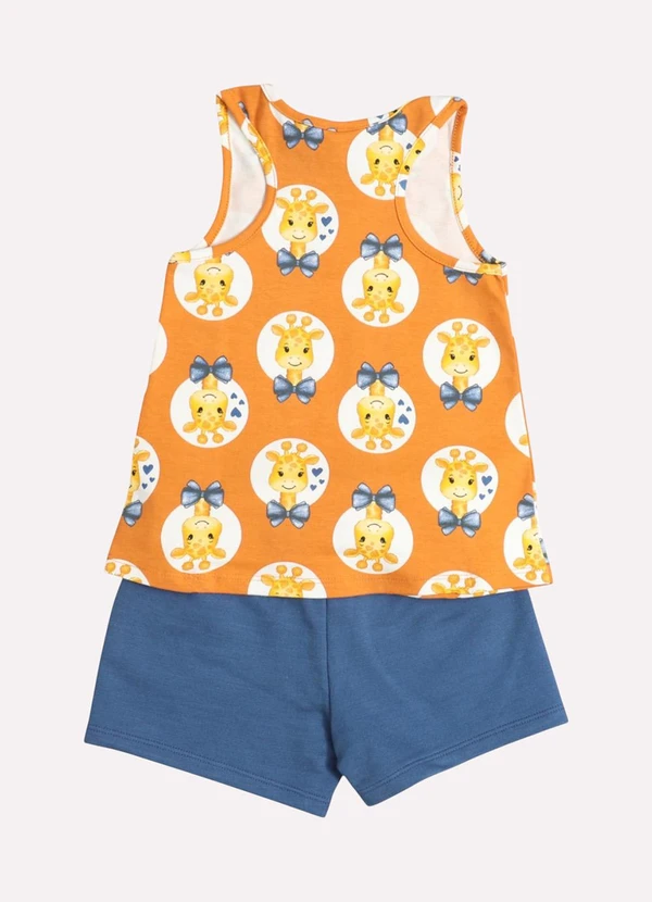 Kyly - Conjunto Infantil Menina Girafa Laranja 3