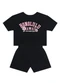 Brandili - Conjunto Infantil Menina Havaí Preto - variação: Preto