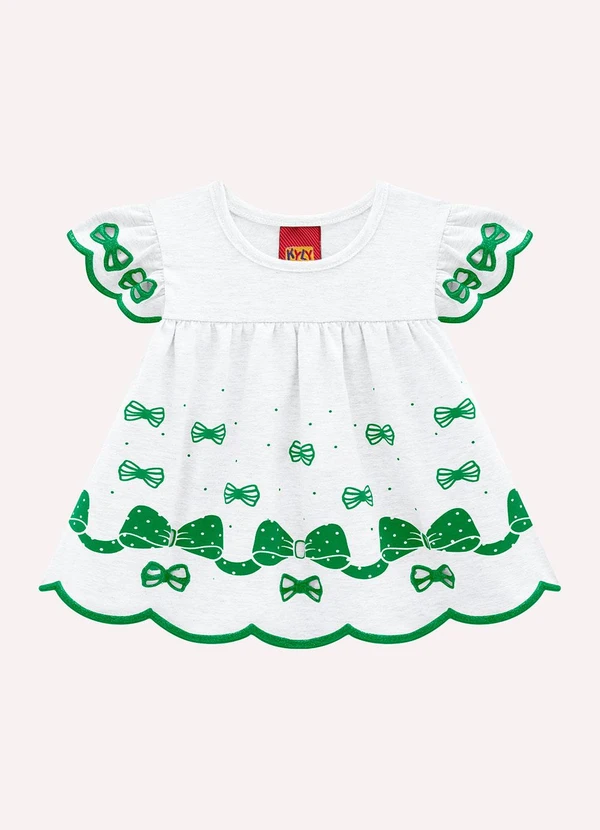 Kyly - Conjunto Infantil Menina Laço Branco 2