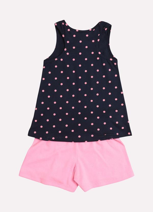 Kyly - Conjunto Infantil Menina Laço Decorativo Azul 3