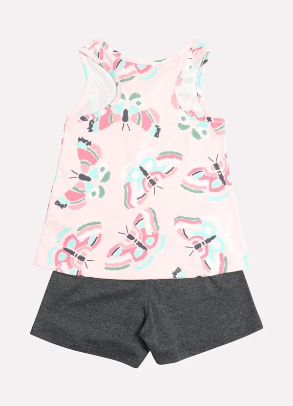 Kyly - Conjunto Infantil Menina Laço Decorativo Rosa 2