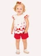 Kyly - Conjunto Infantil Menina Laço Branco - variação: Off White