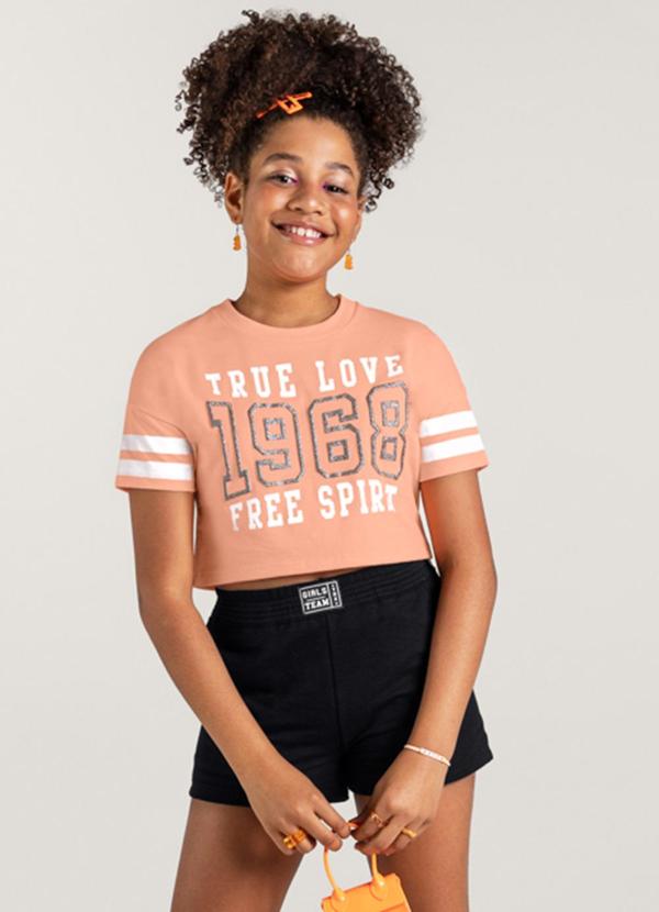 Young Class - Conjunto Infantil Menina Laranja