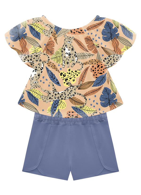 Nanai - Conjunto Infantil Menina Laranja