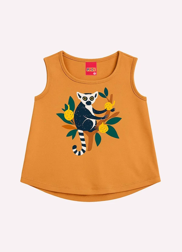 Kyly - Conjunto Infantil Menina Lêmure Marrom 2