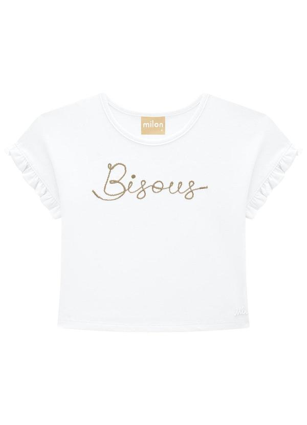 Milon - Conjunto Infantil Menina Letterig Branco 2