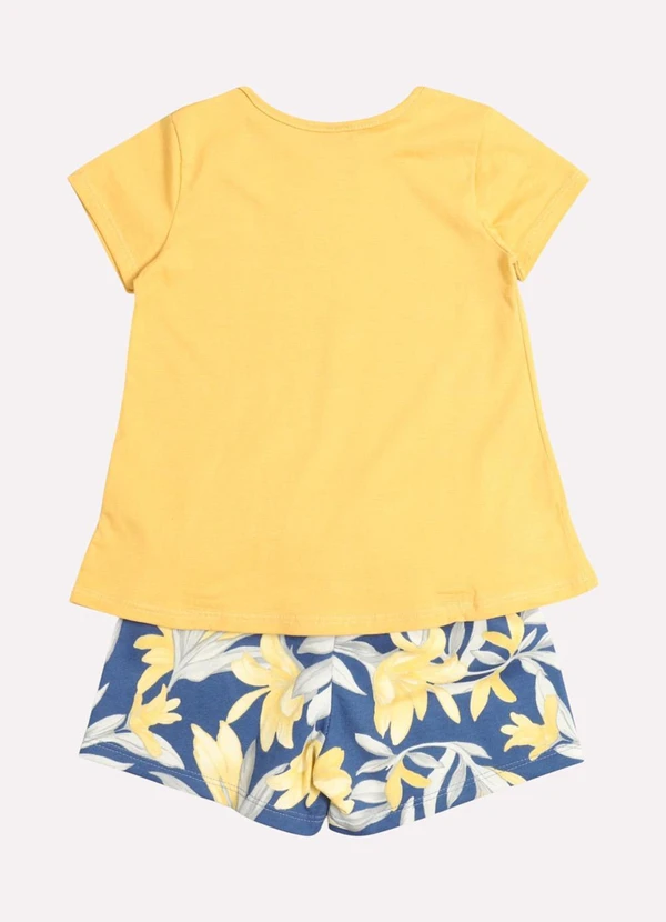 Kyly - Conjunto Infantil Menina Lettering Amarelo 3