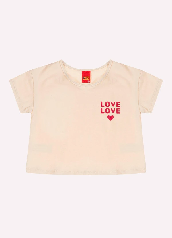 Kyly - Conjunto Infantil Menina Lettering Bege 2