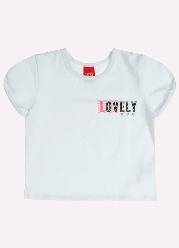 Kyly - Conjunto Infantil Menina Lettering Branco 2