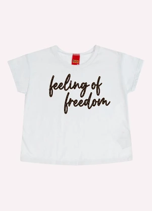 Kyly - Conjunto Infantil Menina Lettering Branco - KYLY