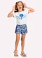 Kyly - Conjunto Infantil Menina Lettering Branco - variação: Branco