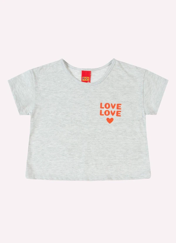 Kyly - Conjunto Infantil Menina Lettering Cinza 3