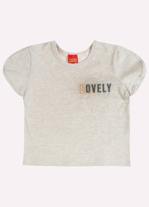 Kyly - Conjunto Infantil Menina Lettering Cinza - KYLY
