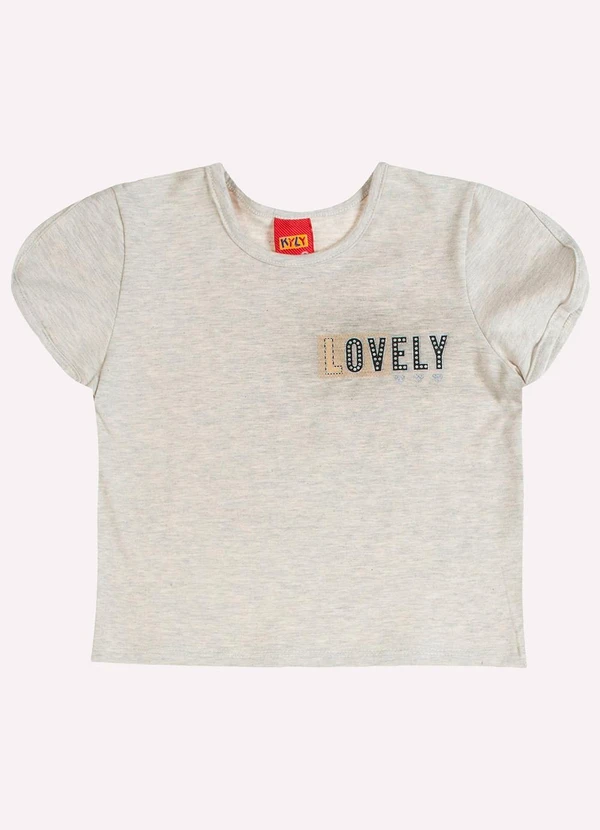 Kyly - Conjunto Infantil Menina Lettering Cinza 2