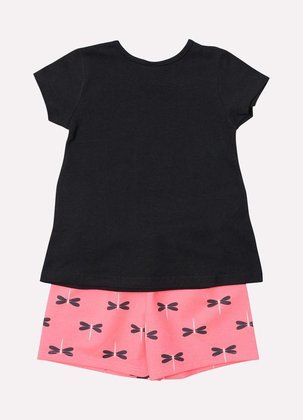 Kyly - Conjunto Infantil Menina Lettering Preto 3