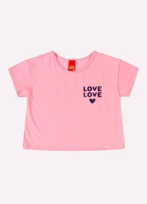 Kyly - Conjunto Infantil Menina Lettering Rosa - KYLY