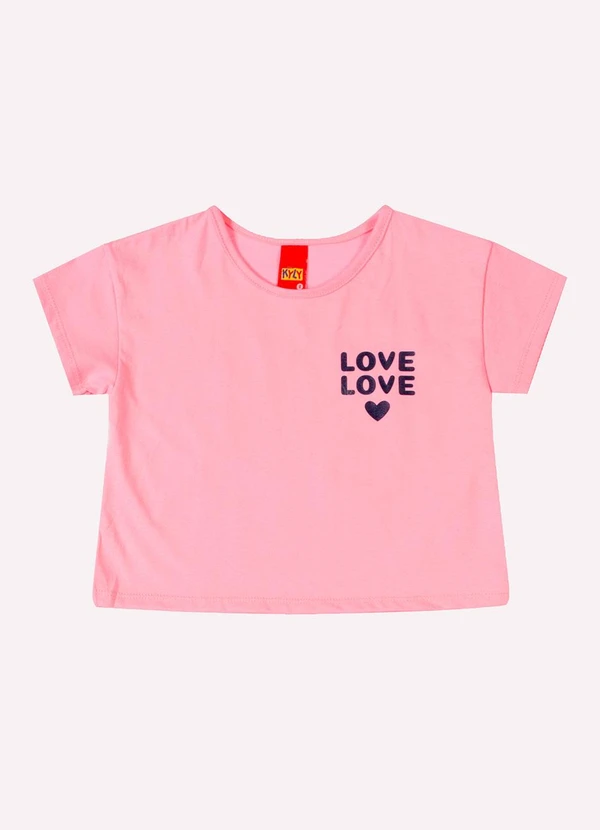 Kyly - Conjunto Infantil Menina Lettering Rosa 2