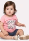 Kyly - Conjunto Infantil Menina Lettering Rosa - variação: Rosa