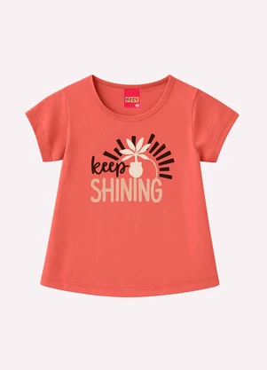 Kyly - Conjunto Infantil Menina Lettering Vermelho - KYLY