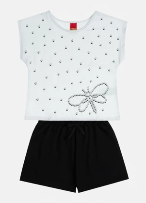 Kyly - Conjunto Infantil Menina Libélula Branco - KYLY