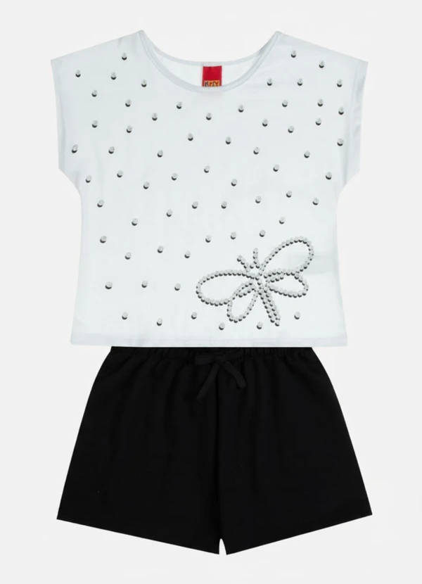 Kyly - Conjunto Infantil Menina Libélula Branco