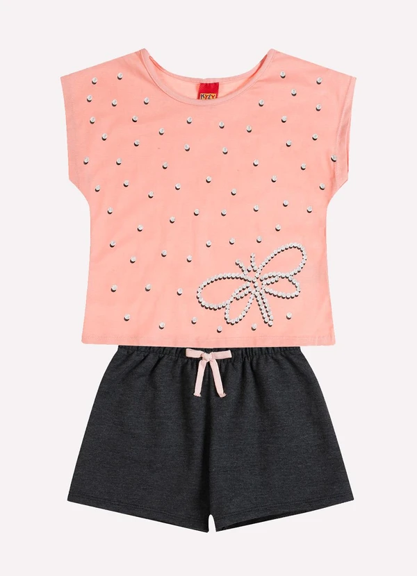 Kyly - Conjunto Infantil Menina Libélula Rosa