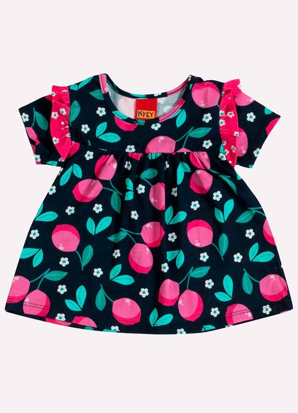 Kyly - Conjunto Infantil Menina Limões Azul Marinho 2