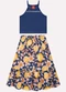 Kyly - Conjunto Infantil Menina Limões Amarelo - variação: Azul