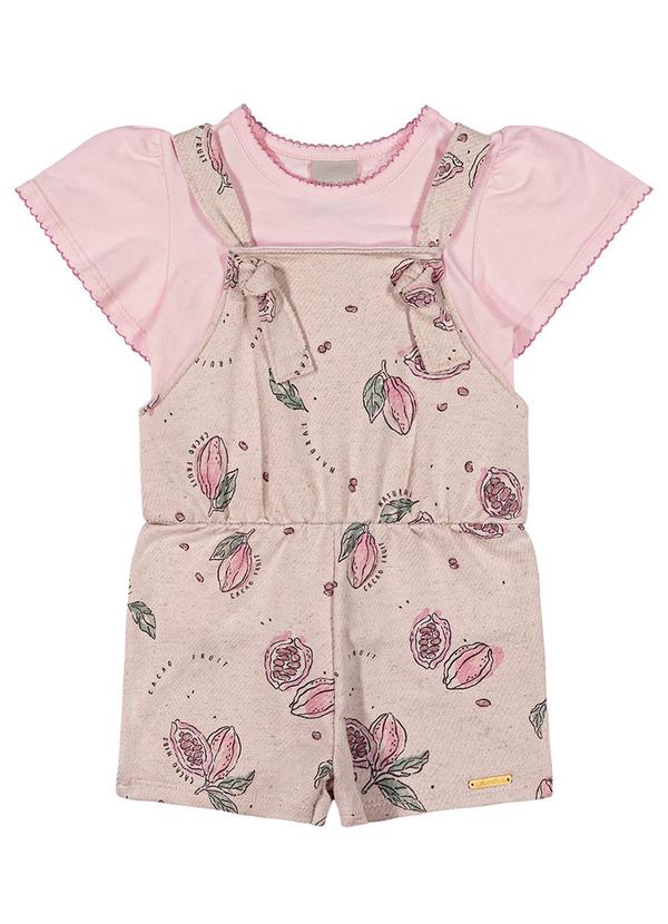 Colorittá - Conjunto Infantil Menina Linho Colorittá Rosa