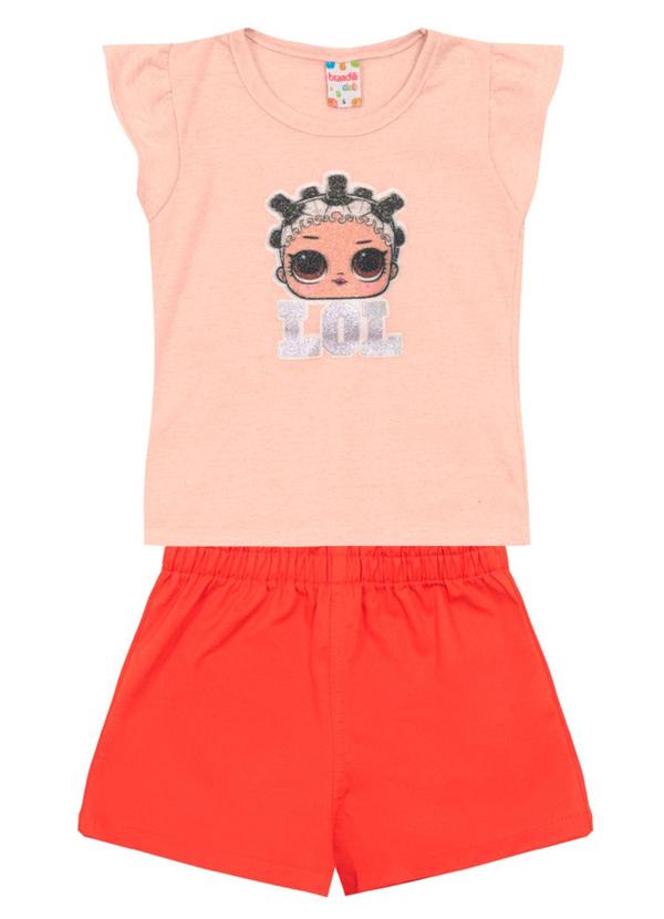 Brandili - Conjunto Infantil Menina Lol Rosa