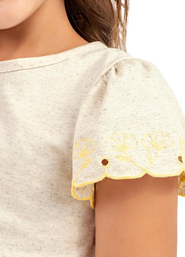 Colorittá - Conjunto Infantil Menina Manga Colorittá Bege 2