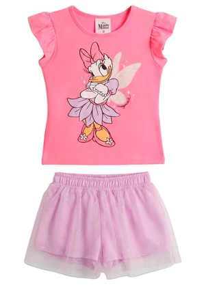 Brandili - Conjunto Infantil Menina Margarida com Glitter - BRANDILI