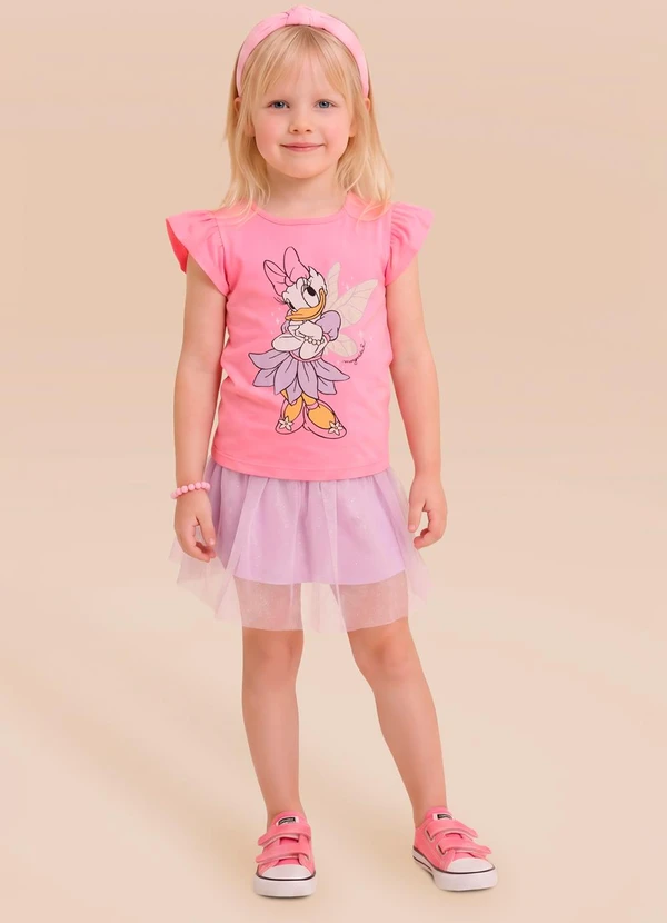 Brandili - Conjunto Infantil Menina Margarida com Glitter