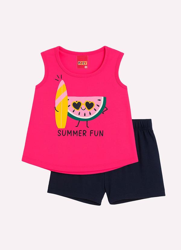 Kyly - Conjunto Infantil Menina Melancia Pink 1