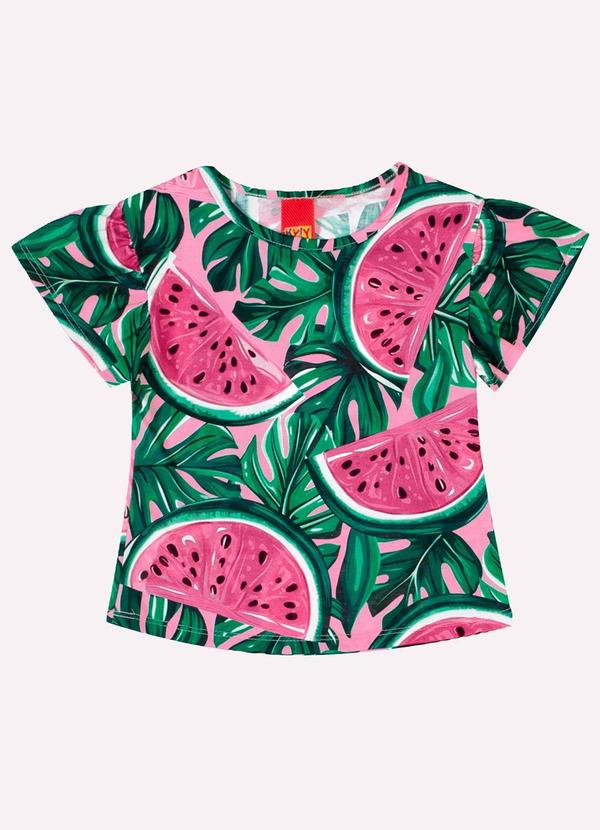 Kyly - Conjunto Infantil Menina Melancia Rosa 2