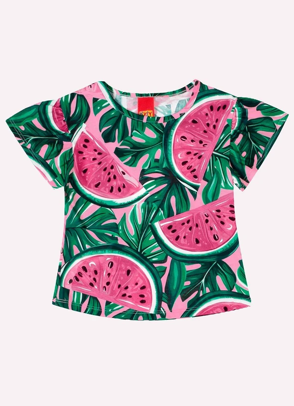 Kyly - Conjunto Infantil Menina Melancia Rosa 2