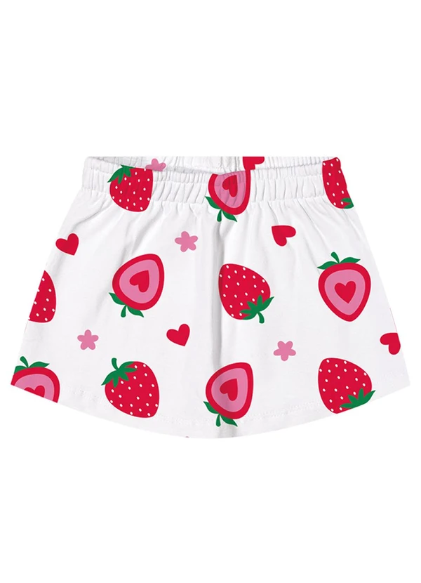 Kyly - Conjunto Infantil Menina Morango Vermelho 3