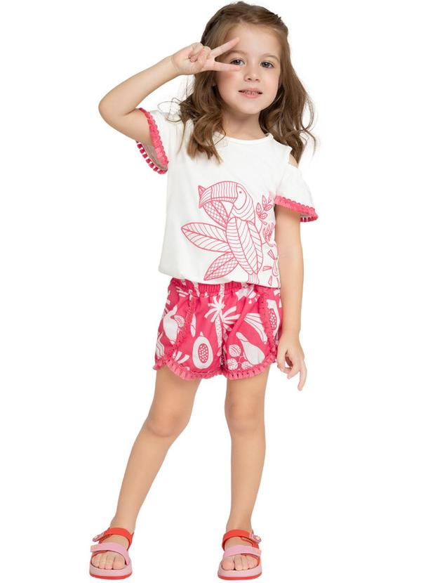 Nanai - Conjunto Infantil Menina Off White