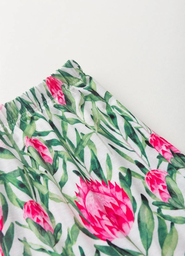 Vida Costeira - Conjunto Infantil Menina Ombro Único Verde 6