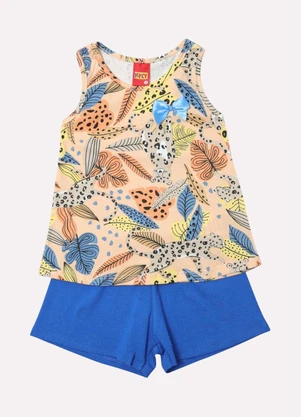 Kyly - Conjunto Infantil Menina Onçinha Laranja - KYLY