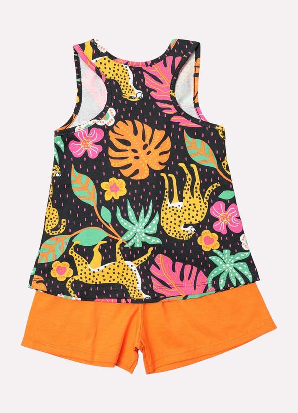 Kyly - Conjunto Infantil Menina Onçinha Preto 3