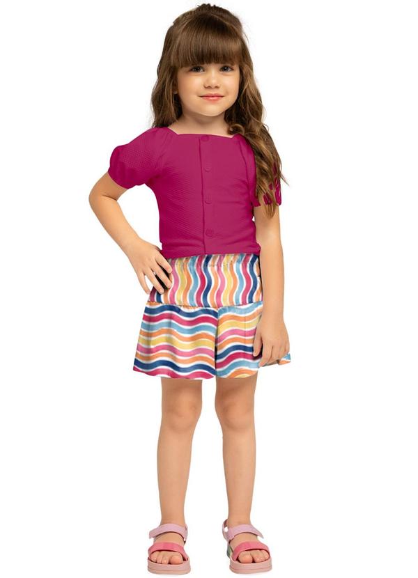 Nanai - Conjunto Infantil Menina Pink