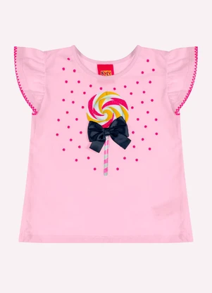 Kyly - Conjunto Infantil Menina Pirulito Rosa - KYLY