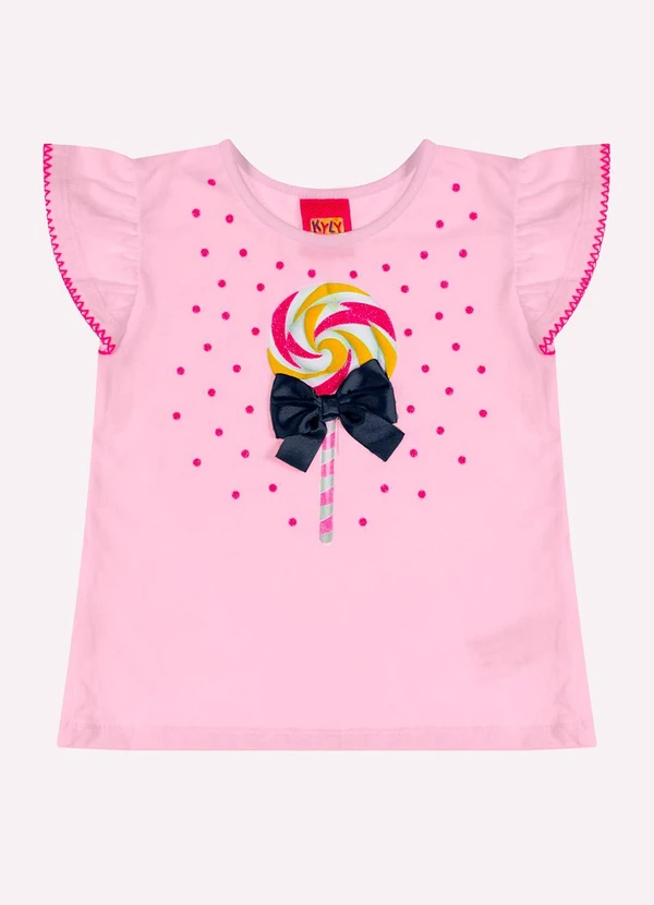 Kyly - Conjunto Infantil Menina Pirulito Rosa 2