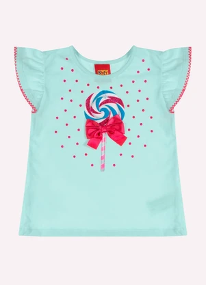 Kyly - Conjunto Infantil Menina Pirulito Verde - KYLY