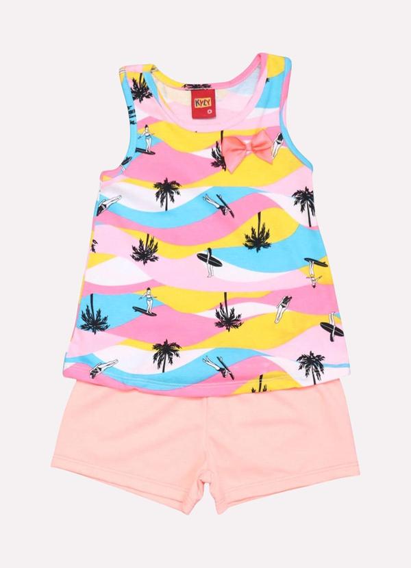 Kyly - Conjunto Infantil Menina Praia Branco