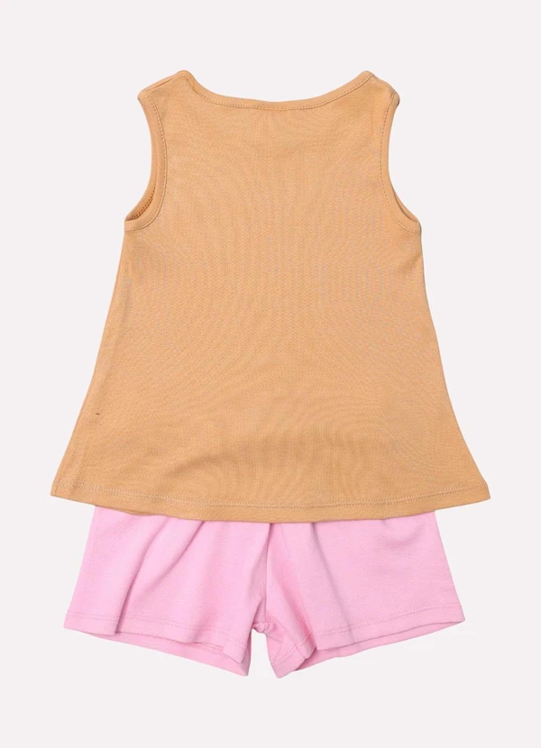 Kyly - Conjunto Infantil Menina Praia Marrom 3