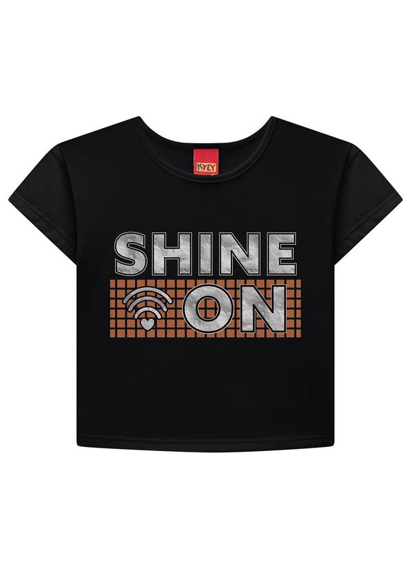 Kyly - Conjunto Infantil Menina Quadriculado Preto 2